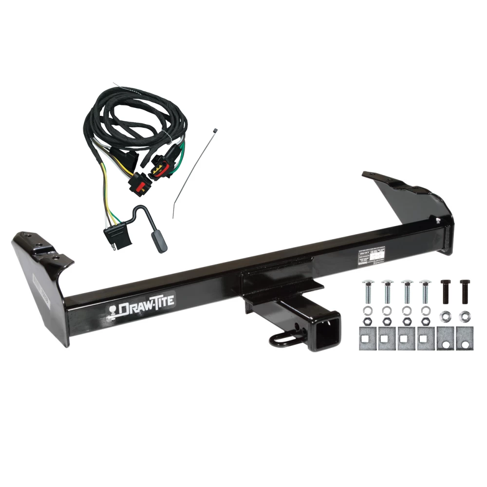 Trailer Tow Hitch For 04-04 Dodge Dakota All Models w/ Wiring Harness Kit