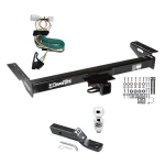 Trailer Tow Hitch For 97-01 Jeep Cherokee All Models Complete Package w/ Wiring and 2" Ball