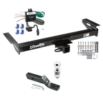 Trailer Tow Hitch For 84-90 Jeep Wagoneer 84-96 Cherokee All Models Complete Package w/ Wiring and 2" Ball