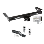 Trailer Tow Hitch For 84-90 Jeep Wagoneer 84-01 Cherokee Receiver w/ 1-7/8" and 2" Ball