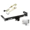 Trailer Tow Hitch For 84-90 Jeep Wagoneer 84-01 Cherokee Class 3 2" Towing Receiver w/ J-Pin Anti-Rattle Lock