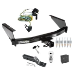 Trailer Tow Hitch For 97-03 Ford F150 2004 Heritage 97-99 F250 Light Duty w/o Factory Wiring Deluxe Package Wiring 2" Ball and Lock