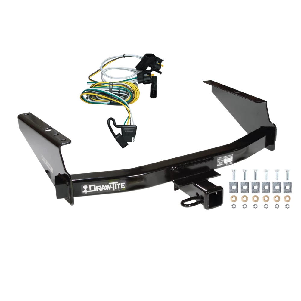 Trailer Tow Hitch For 97-03 Ford F150 2004 Heritage 97-99 F250 Light Duty w/o Factory Wiring w/ Wiring Harness Kit