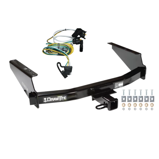 Trailer Tow Hitch For 97-03 Ford F150 2004 Heritage 97-99 F250 Light Duty w/o Factory Wiring w/ Wiring Harness Kit