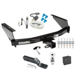 Trailer Tow Hitch For 97-03 Ford F150 2004 Heritage 97-99 F250 Light Duty w/ Existing 4-Flat Deluxe Package Wiring 2" Ball and Lock