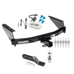 Trailer Tow Hitch For 97-03 Ford F150 2004 Heritage 97-99 F250 Light Duty w/ Existing 4-Flat Complete Package w/ Wiring and 2" Ball