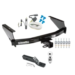 Trailer Tow Hitch For 97-03 Ford F150 2004 Heritage 97-99 F250 Light Duty w/ Existing 4-Flat Complete Package w/ Wiring and 2" Ball
