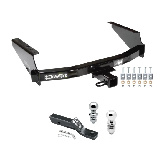 Trailer Tow Hitch For 97-03 Ford F-150 2004 Heritage 97-99 F-250 Light Duty Receiver w/ 1-7/8" and 2" Ball