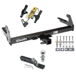 Trailer Tow Hitch For 87-94 Dodge Dakota All Models Complete Package w/ Wiring and 1-7/8" Ball
