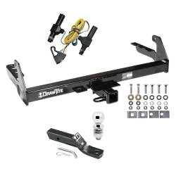 Trailer Tow Hitch For 87-94 Dodge Dakota All Models Complete Package w/ Wiring and 2" Ball