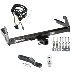 Trailer Tow Hitch For 04-04 Dodge Dakota All Models Complete Package w/ Wiring and 2" Ball