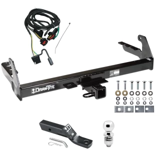 Trailer Tow Hitch For 04-04 Dodge Dakota All Models Complete Package w/ Wiring and 2" Ball