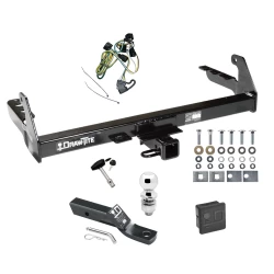 Trailer Tow Hitch For 95-03 Dodge Dakota All Models Deluxe Package Wiring 2" Ball and Lock