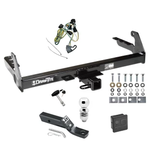 Trailer Tow Hitch For 95-03 Dodge Dakota All Models Deluxe Package Wiring 2" Ball and Lock