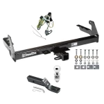 Trailer Tow Hitch For 95-03 Dodge Dakota All Models Complete Package w/ Wiring and 2" Ball