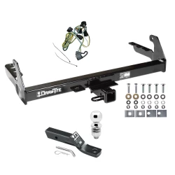 Trailer Tow Hitch For 95-03 Dodge Dakota All Models Complete Package w/ Wiring and 2" Ball