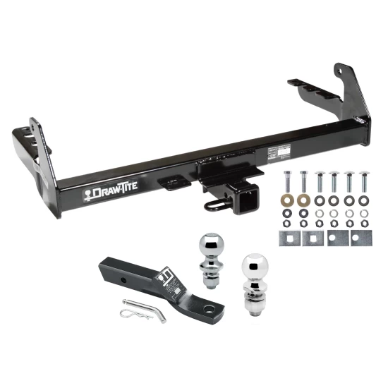 Custom Fit Trailer Hitch 2" Drop Ball-Mount w/ Pin/Clip 1-7/8" and 2" Chrome Ball Installation Hardware Installation Instructions 75073 23 63845 63816 Draw-Tite Trailer Tow Hitch 87-04 Dodge Dakota Receiver 1-7/8" and 2" Ball 87 Trailer Tow Hitch For 87-04 Dodge Dakota Receiver w/ 1-7/8" and 2" Ball