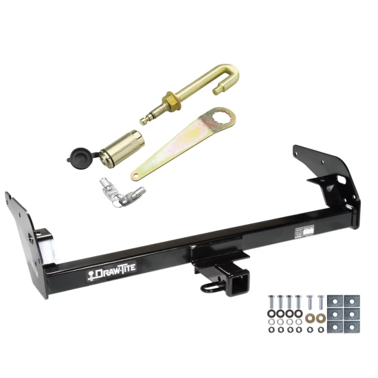 Trailer Tow Hitch For 95-04 Toyota Tacoma All Models Class 3 2" Towing Receiver w/ J-Pin Anti-Rattle Lock