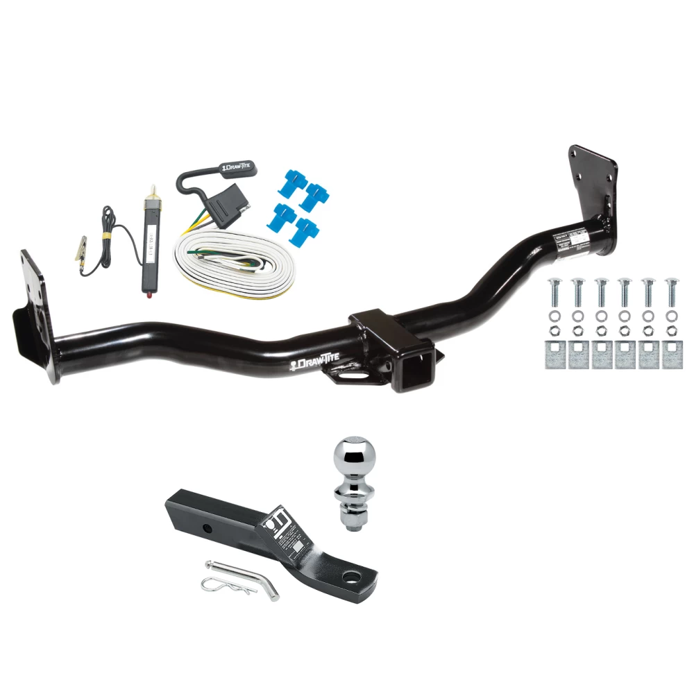 Trailer Tow Hitch For 95-05 Chevy Blazer Trailblazer GMC Jimmy Bravada Complete Package w/ Wiring and 1-7/8" Ball
