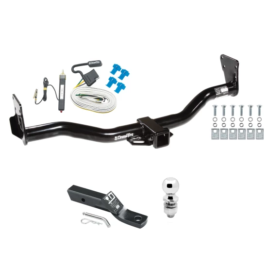 Trailer Tow Hitch For 95-04 GMC Jimmy 95-05 Chevy Blazer 96-04 Oldsmobile Bravada Complete Package w/ Wiring and 2" Ball