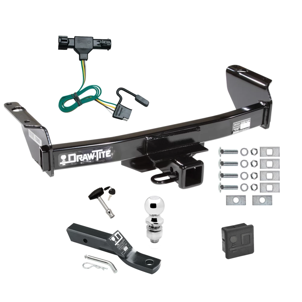 Trailer Tow Hitch For 83-92 04-11 Ford Ranger All Models Deluxe Package Wiring 2" Ball and Lock
