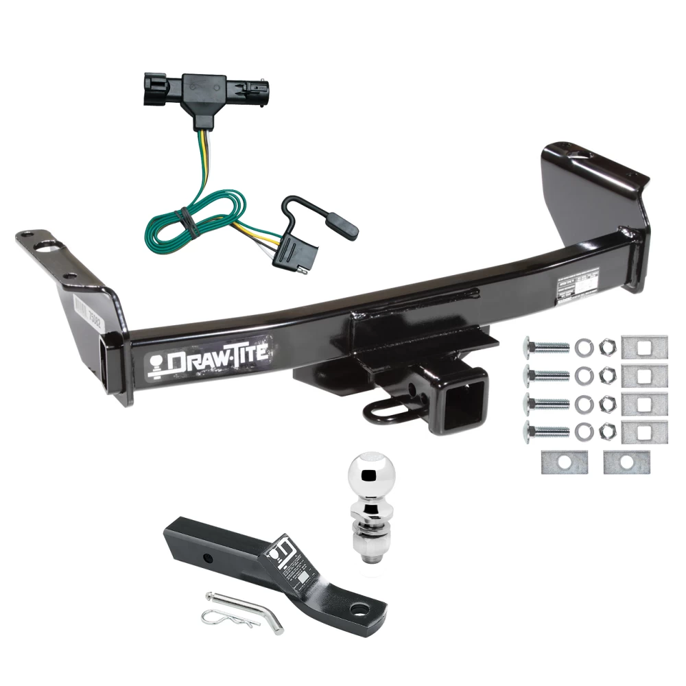 Trailer Tow Hitch For 83-92 04-11 Ford Ranger All Models Complete Package w/ Wiring and 2" Ball