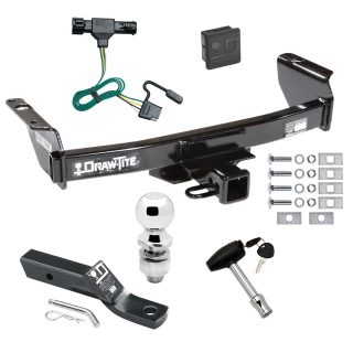 Trailer Tow Hitch For 93-99 Ford Ranger 94-09 Mazda B Series Pickup Deluxe Package Wiring 2" Ball and Lock