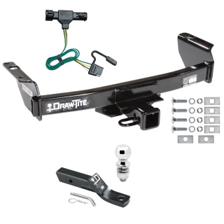 Trailer Tow Hitch For 93-99 Ford Ranger 94-09 Mazda B Series Pickup Complete Package w/ Wiring and 2" Ball