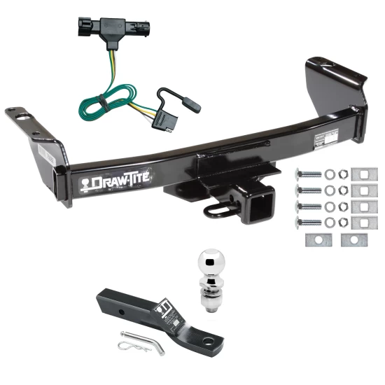 Trailer Tow Hitch For 93-99 Ford Ranger 94-09 Mazda B Series Pickup Complete Package w/ Wiring and 2" Ball