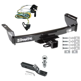 Trailer Tow Hitch For 00-03 Ford Ranger All Models Complete Package w/ Wiring and 1-7/8" Ball