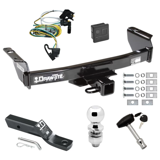 Trailer Tow Hitch For 00-03 Ford Ranger All Models Deluxe Package Wiring 2" Ball and Lock