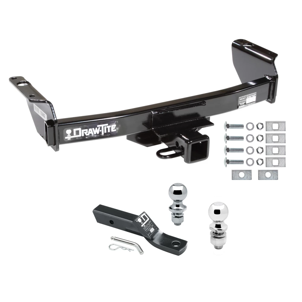 Trailer Tow Hitch For 83-11 Ford Ranger 94-09 Mazda B Series Receiver w/ 1-7/8" and 2" Ball