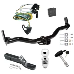 Trailer Tow Hitch For 01-03 Ford Explorer 2-Door Sport Deluxe Package Wiring 2" Ball and Lock