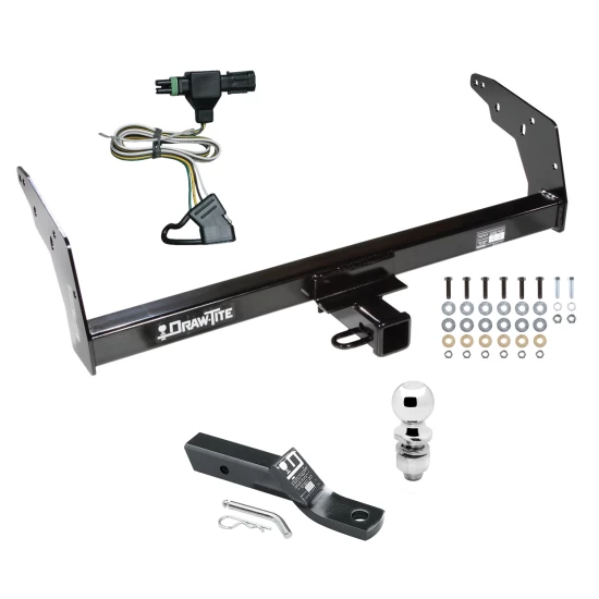Trailer Tow Hitch For 96-97 Chevy S10 GMC Sonoma Isuzu Hombre PKG w/ Wiring and 2" Ball