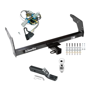Trailer Tow Hitch For 98-00 Isuzu Hombre 98-04 Chevy S10 GMC Sonoma PKG w/ Wiring and 2" Ball