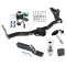 Trailer Tow Hitch For 02-03 Isuzu Axiom w/Under Vehicle Spare Deluxe Package Wiring 2" Ball and Lock