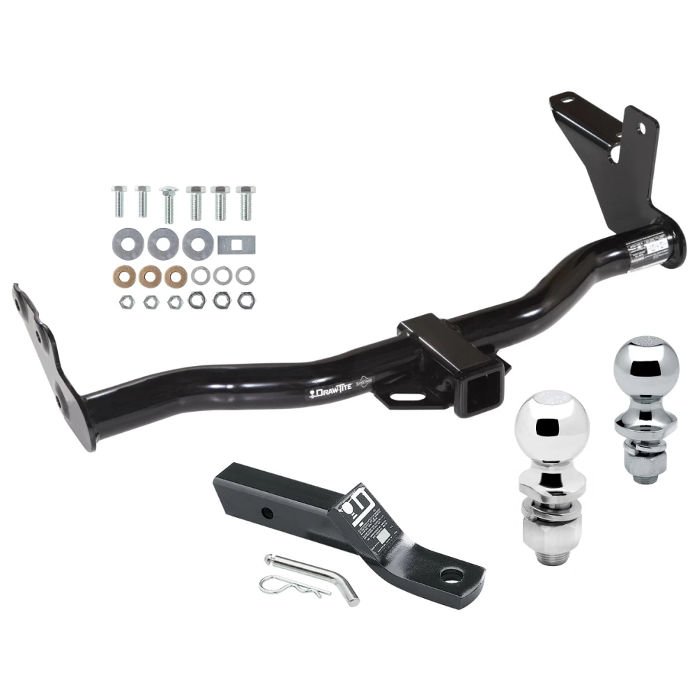 Trailer Tow Hitch For 98-04 Honda Passport Axiom Rodeo w/Under Vehicle Spare w/ 1-7/8" and 2" Ball
