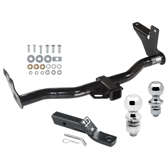 Trailer Tow Hitch For 98-04 Honda Passport Axiom Rodeo w/Under Vehicle Spare w/ 1-7/8" and 2" Ball