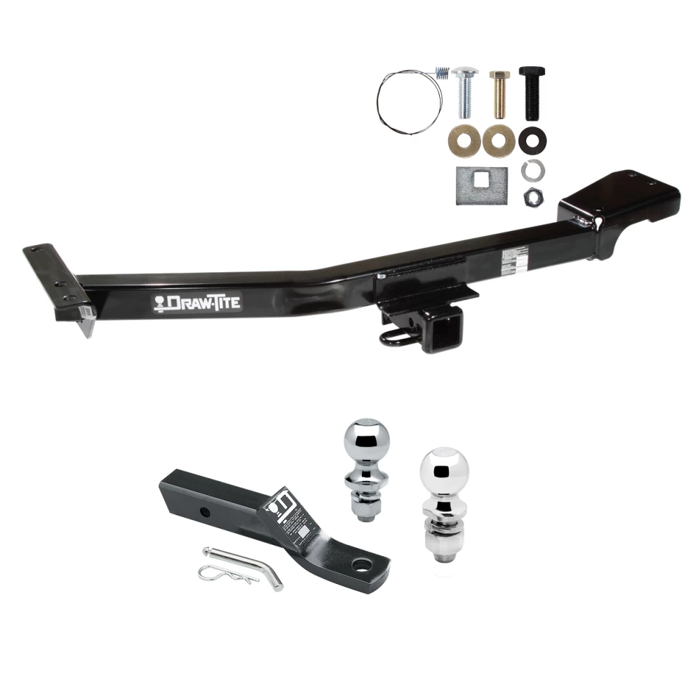 Trailer Tow Hitch For 98-07 Lexus LX470 Toyota Land Cruiser Receiver w/ 1-7/8" and 2" Ball