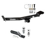 Trailer Tow Hitch For 98-07 Lexus LX470 Toyota Land Cruiser Receiver w/ 1-7/8" and 2" Ball