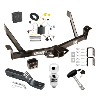 Trailer Tow Hitch For 95-01 Ford Explorer 4 Dr. 97-01 Mercury Mountaineer Deluxe PKG Wiring 2" Ball and Lock