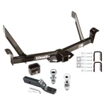 Trailer Tow Hitch For 91-03 Ford Explorer 2001 4-Door Only 91-94 Navajo 97-01 Mountaineer Receiver w/ 1-7/8" and 2" Ball