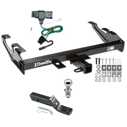 Trailer Tow Hitch For 88-00 Chevy GMC C/K Pickup Standard or Step Bumper PKG w/ Wiring and 1-7/8" Ball