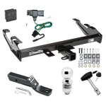 Trailer Tow Hitch For 88-00 Chevy GMC C/K Pickup Standard or Step Bumper PKG Wiring 2" Ball and Lock