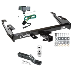 Trailer Tow Hitch For 88-00 Chevy GMC C/K Pickup Standard or Step Bumper PKG w/ Wiring and 2" Ball