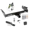 Trailer Tow Hitch For 95-02 Dodge Ram 1500 2500 3500 Standard or Step Bumper Deluxe Package Wiring 2" Ball and Lock