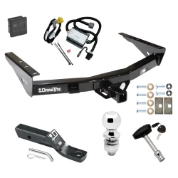 Trailer Tow Hitch For 2000 Toyota Tundra All, Exc factory towable bumper Deluxe Package Wiring 2" Ball and Lock