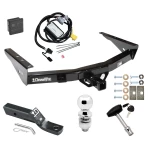 Trailer Tow Hitch For 01-02 Toyota Tundra All, Incl factory towable bumper Deluxe Package Wiring 2" Ball and Lock