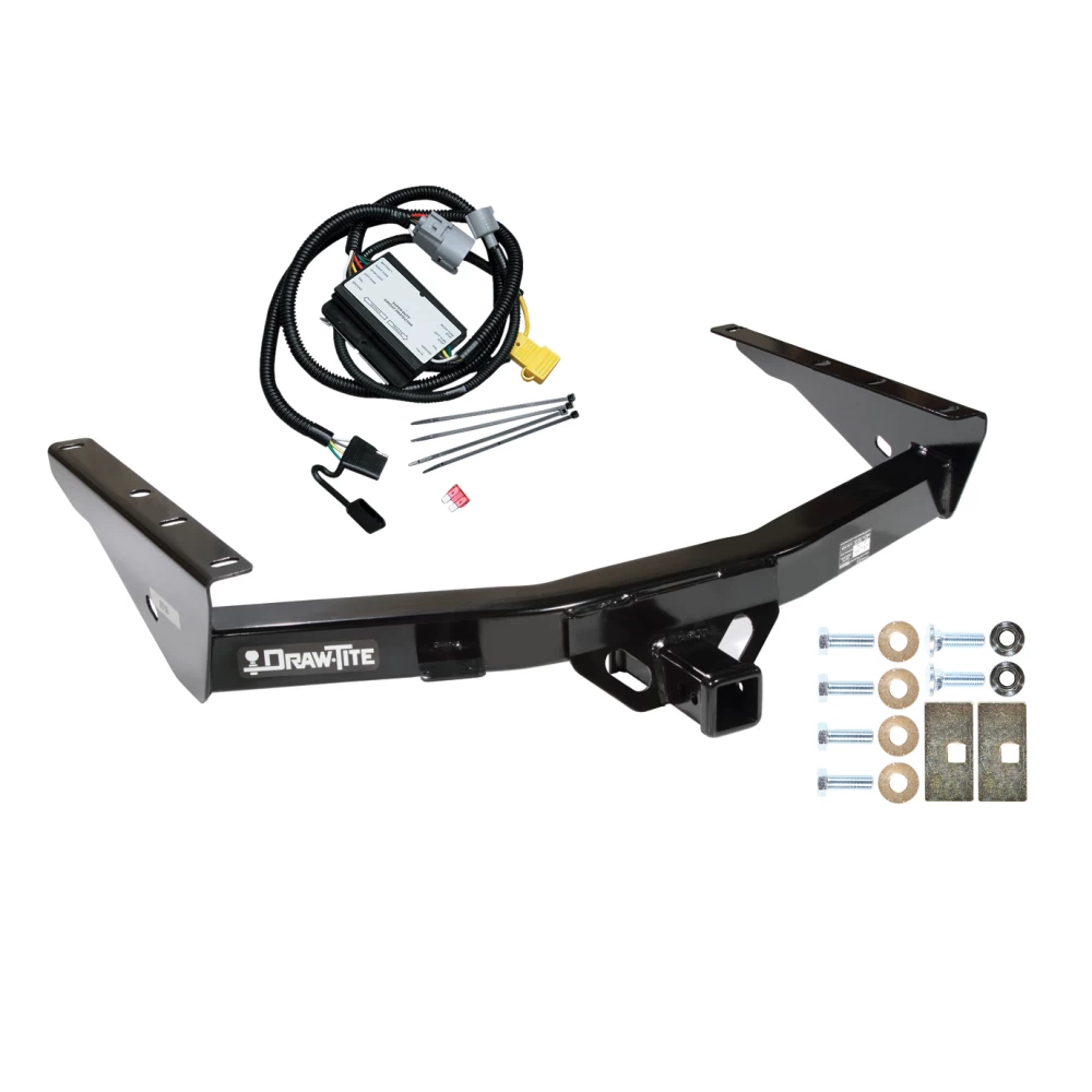 Trailer Tow Hitch For 01-02 Toyota Tundra All, Incl factory towable bumper w/ Wiring Harness Kit