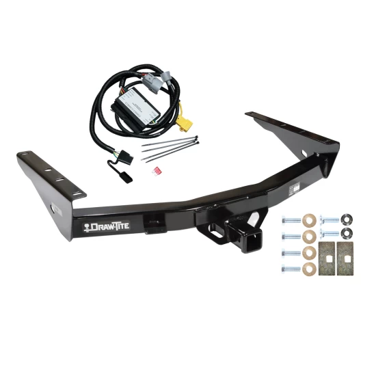 Trailer Tow Hitch For 01-02 Toyota Tundra All, Incl factory towable bumper w/ Wiring Harness Kit
